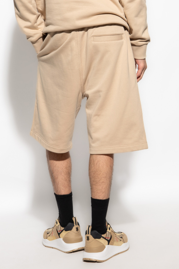 Beige 'Taylor' shorts Burberry - burberry logo patch